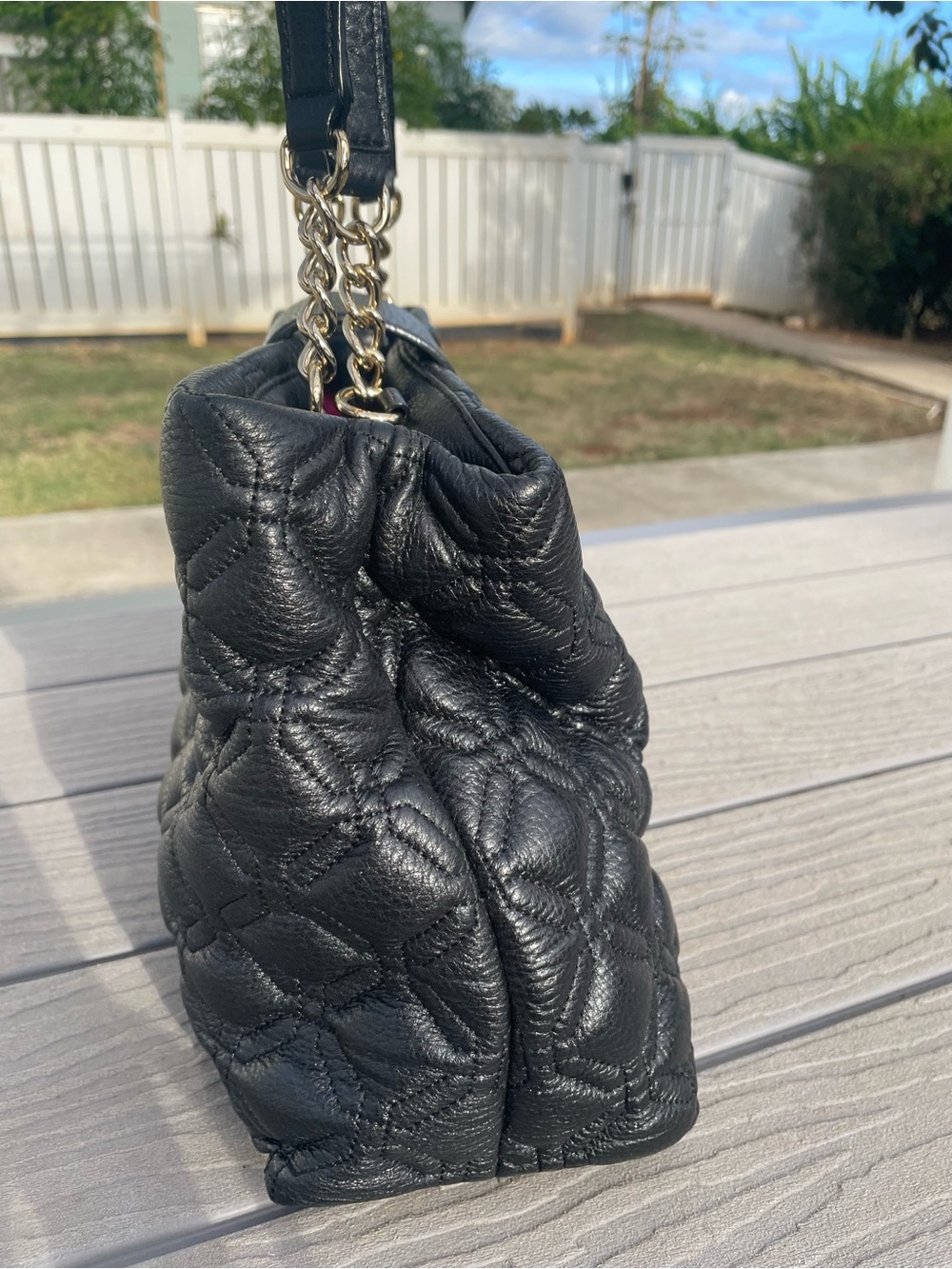 Kate Spade Black Quilted Shoulder Bag - Picture 7 of 11